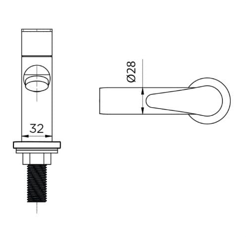 Selleys SUS304 Basin Tap (Cold) - Flat Handle | Model : SEY-S60511 Water Tap SELLEYS 