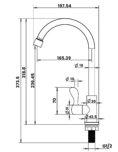 Selleys SUS304 Kitchen Sink Tap (U Shape) | Model : SEY-S60201 Aikchinhin 