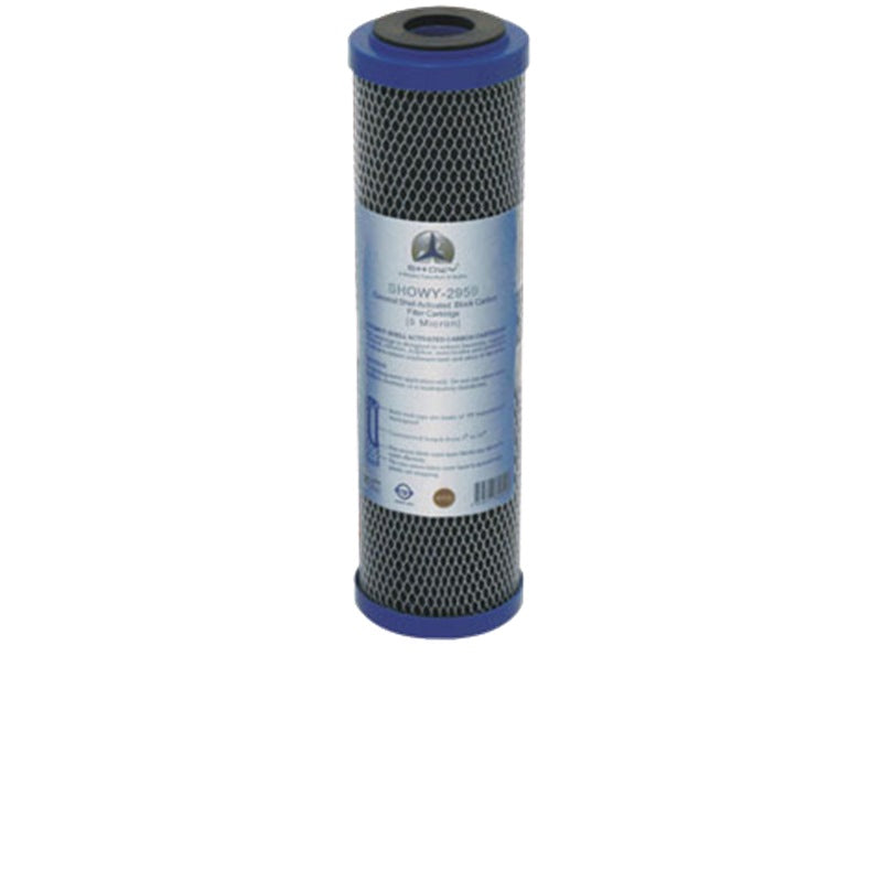 Showy 10" Coconut Shell Activated Block Carbon Filter Cartridge (5 Micron) - 2959 | Model : SHOWY-2959 Carbon Filter Cartridge Showy 