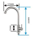 Showy 3501 1/2" Wand lever quarter turn SUS 304 BIB tap C/W flange | Model : SHOWY-3501-000 Tap Showy 