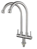 Showy 3503-000 Wand lever quarter turn SUS 304 S/S twin "U" Spoutsink tap | Model : SHOWY-3503-000 Tap Showy 