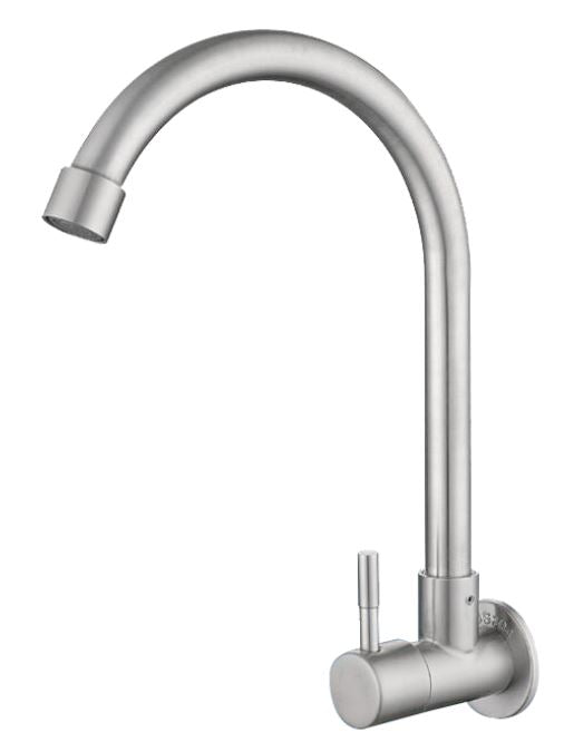 Showy 3504-000 Wand lever quarter turb SUS 304 S/S "U" Wall Sink tap | Model : SHOWY-3504-000 Tap Showy 