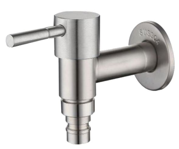 Showy 3518 Wand lever 1/2" quarter turn SUS 304 Hose Union BIB Tap Come with flange | Model : SHOWY-3518-000 Tap Showy 