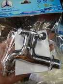 Showy C.P. Hose Union BIB (Toilet) Cross Handle Tap | Nozzle Size : 1/2" or 3/4" Tap Showy 1/2" Nozzle (SHOWY-2555UC-15) 