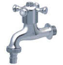 Showy C.P. Hose Union BIB (Toilet) Cross Handle Tap | Nozzle Size : 1/2" or 3/4" Tap Showy 