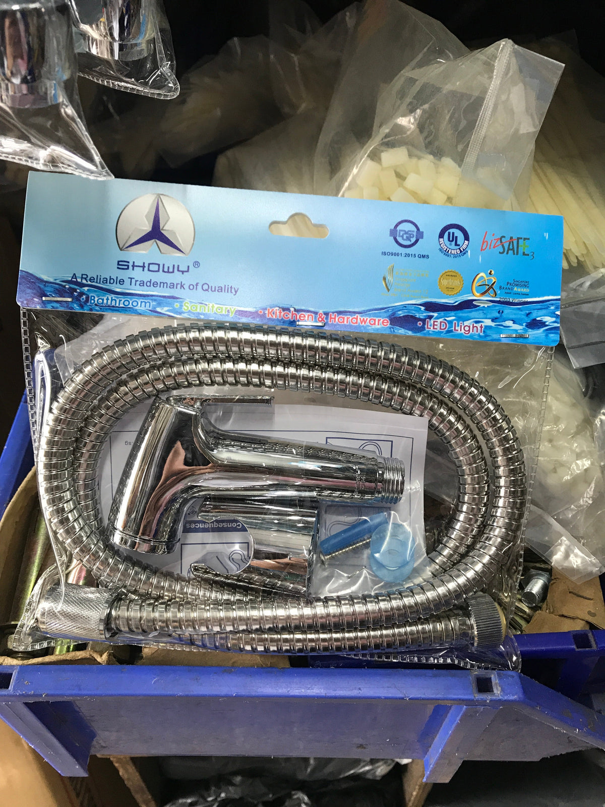 Showy Jopan Chrome Bidet Spray C/W 120Cm F/Hose & Bracket | Model : SH