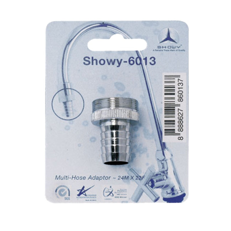 Showy Multi-hose 24m X 22f Adaptor 6013 | Model : SHOWY-6013 Hose Adapter Showy 