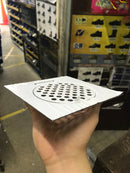 Showy Satin 6" (150mm) x 1.5mm Stainless Steel Adaptable Grating (Toilet Drain Cover) with Stabilizer Pins | Model : SHOWY-2361N Toilet Drain Cover Showy 