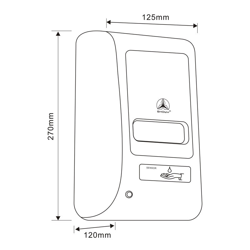 Showy Sensor Plastic Soap Dispenser - 3136 | Model : SHOWY-3136 Soap Dispenser Showy 