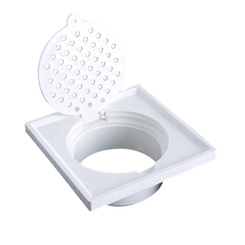 Showy Square Plastic Grating W/edge & Spigot 6", 2571es | Model : SHOWY-2571ES Square Plastic Grating Showy 