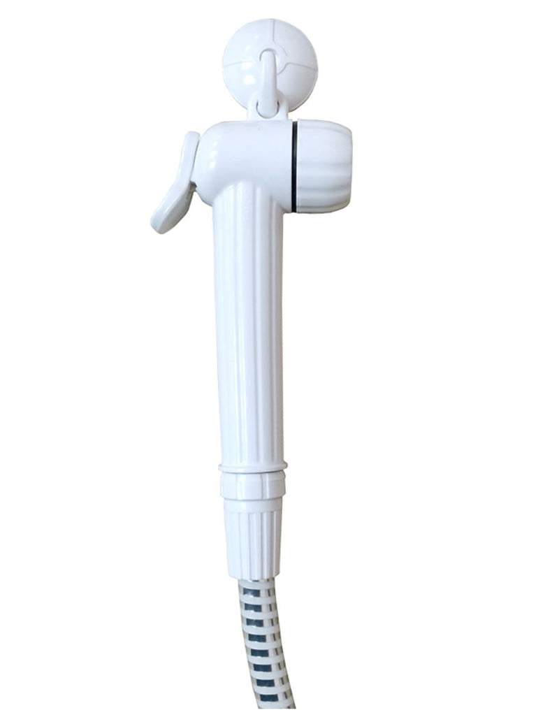 Showy White Heavy Duty Shower Rinser (Toilet Biget Spray) comes with Hook | Model : SHOWY-2504-001 - Aikchinhin
