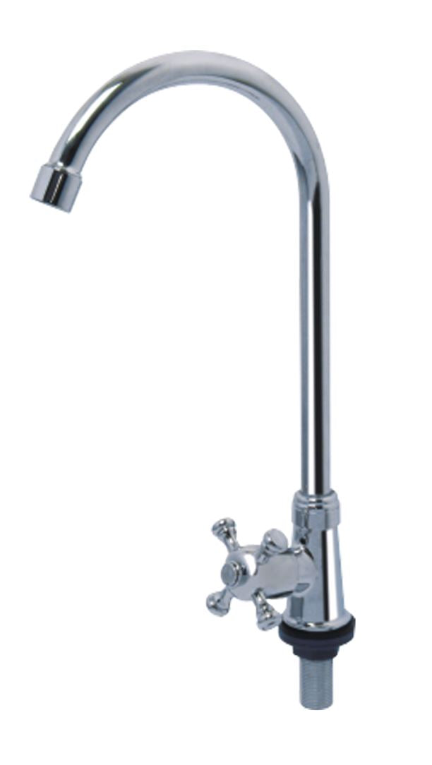 Showy X Knob U Type (Shape) Spout Pillar Tap (for Kitchen / Bathroom) | Model : SHOWY-2555JU - Aikchinhin
