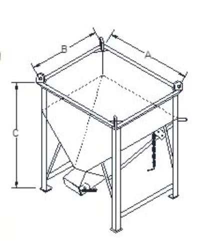 Side Unloading Concrete Dia Bucket | Model : SUCB- Buckets Aiko 