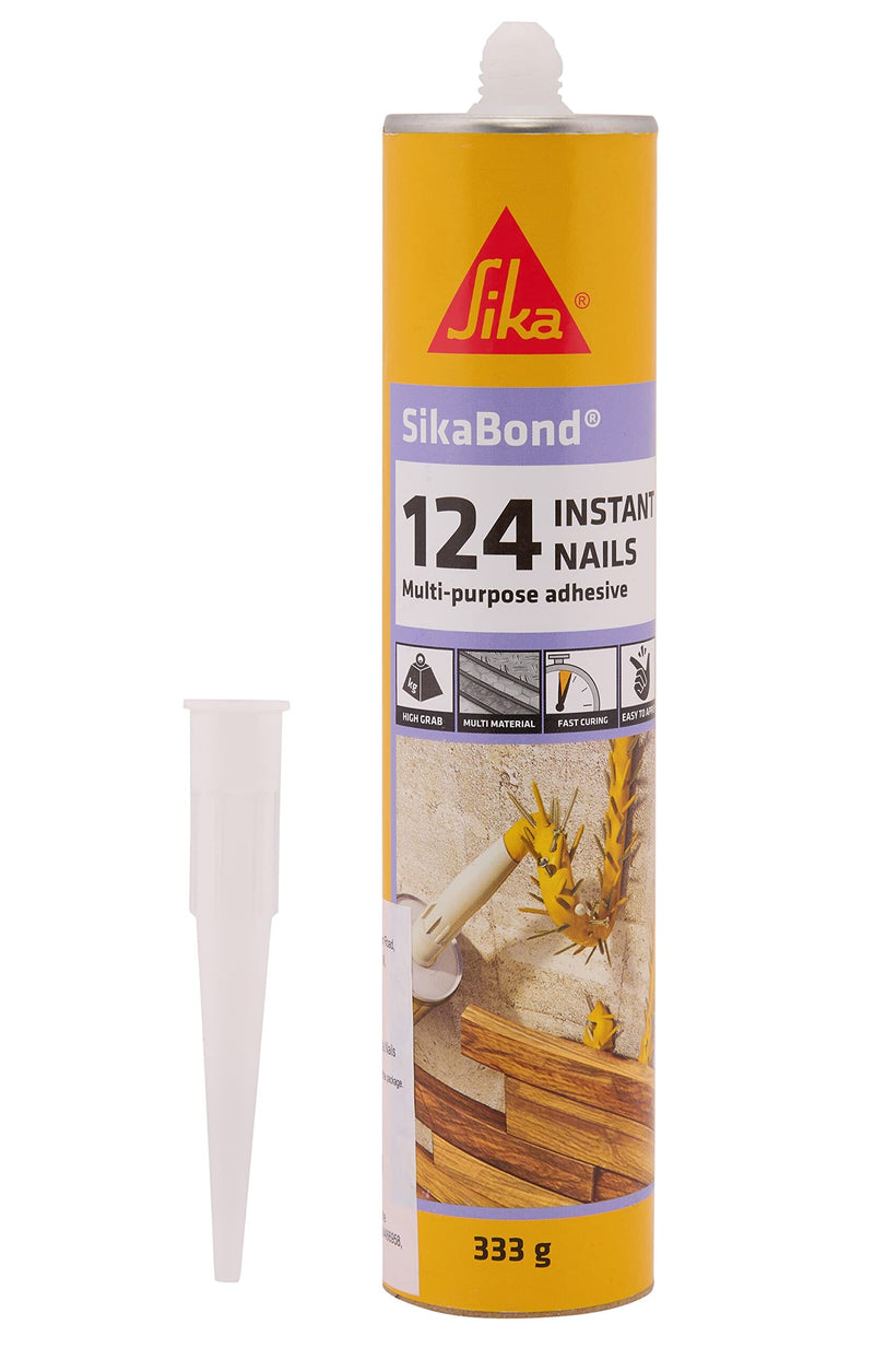 SikaBond®-124 Instant Nails High Strength Multipurpose Adhesive (Wood Brown) | Model : SIKA-124 Multipurpose Adhesive Sika 