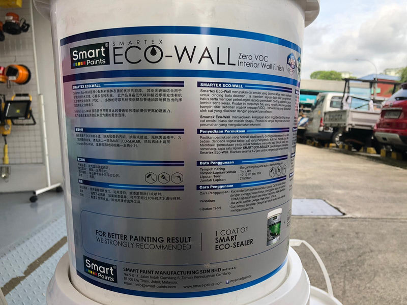 Smart Eco-wall 9102 White (Interior) 18L | Model : P-S9102-18 Paint Smart 