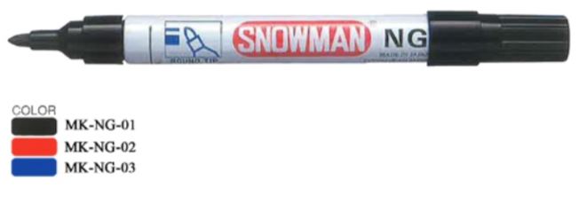 Snowman NG-01 Round Tip Marker (12pc/box) | Model : MK-NG Markers Snowman 