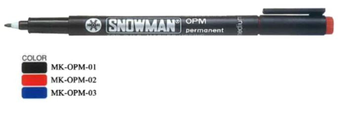 Snowman Opm-01 Name Pen Marker (12pc/box) | Model : MK-OPM Markers Snowman 