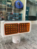 Solar Led Warning Light (Yellow) For Construction Site Use | Model : RL-YM-WL-SQ Safety Light Aiko 