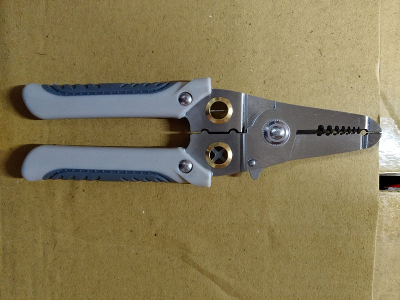 Stainless Steel 7" Multifunctional Wire Plier Stripper Cutter Crimper 0.8-2.8mm | Model: WS1-YM-MT Multi Wire Stripper Aiko 