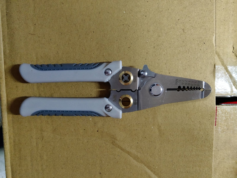 Stainless Steel 7" Multifunctional Wire Plier Stripper Cutter Crimper 0.8-2.8mm | Model: WS1-YM-MT Multi Wire Stripper Aiko 