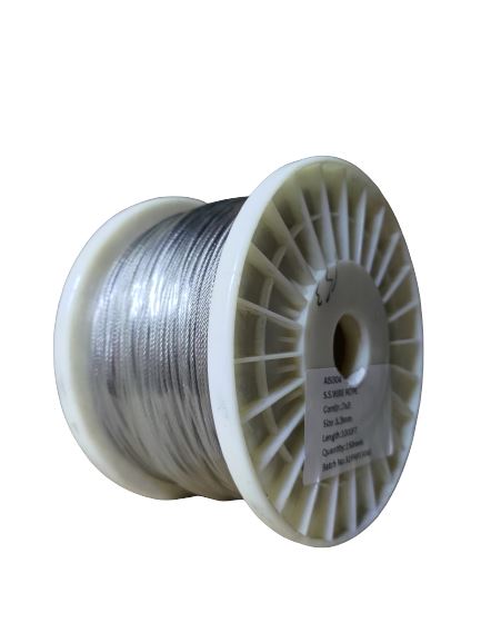 Stainless Steel Wire Rope 1000FT | Model : WR-S0 Aik Chin Hin 1.5MM Coil 