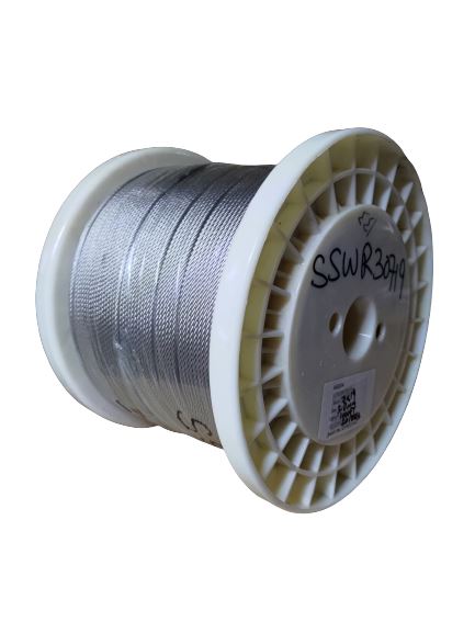 Stainless Steel Wire Rope 1000FT | Model : WR-S0 Aik Chin Hin 3MM Coil 
