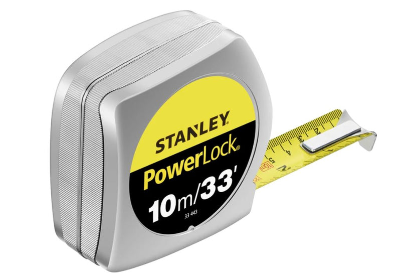 Stanley 10m / 33ft Powerlock Tape Measure (Measuring Tape) | Model : 33443 (STY33463) - Aikchinhin
