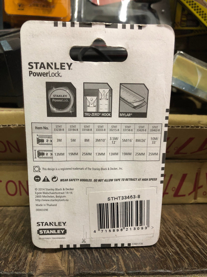 Stanley 10m / 33ft Powerlock Tape Measure (Measuring Tape) | Model : 33443 (STY33463) Tape Measure Stanley 