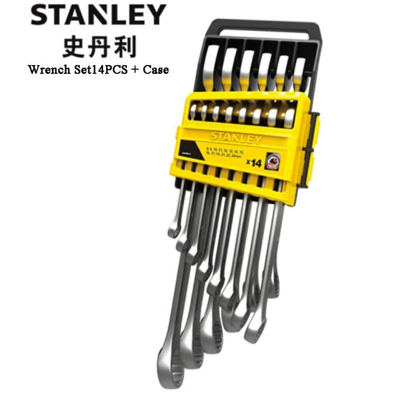 Stanley 14pc Combination Spanner Set [ 8 To 17 &19,21,22,24 ] | Model : STMT78092-8 Combination Spanner Set Stanley 