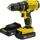 Stanley 18v 1.3ah Li-ion Drill Driver | Model : SCD20C2K-B1 Drill Driver Stanley 