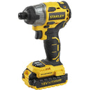 Stanley 18v 2.0ah Li-ion Brushless Impact Driver | Model : SBI201D2K Brushless Impact Driver Stanley 