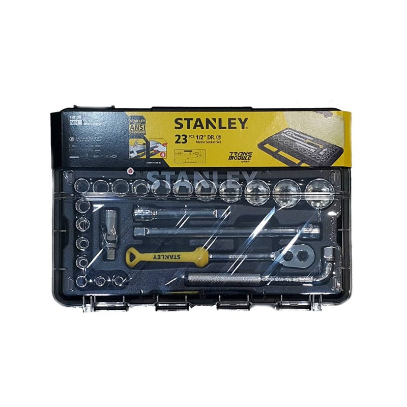 Stanley 23pc 1/2" Dr 12pt Socket Module Set + Case | Model : STMT74726-8C Socket Module Set Stanley 