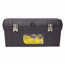 Stanley 24" Plastic Tool Box Metal Latch | Model : STST24113 Plastic Tool Box Metal Latch Stanley 