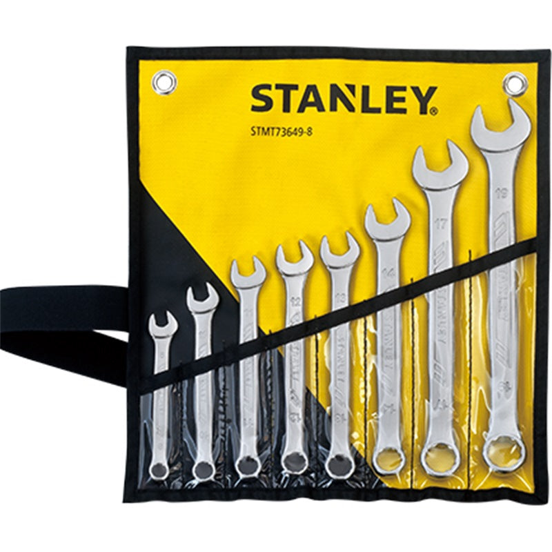Stanley 8pcs Combi Wrench Set, 8,10,11,12,13,14,17&19mm | Model : STMT73649-8 Combi Wrench Set Stanley 