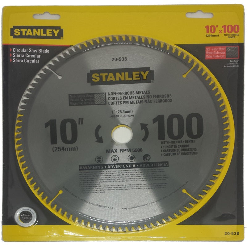 Stanley Circular Saw Blade (Non-ferrous) | Model : 20-538 Circular Saw Blade Stanley 