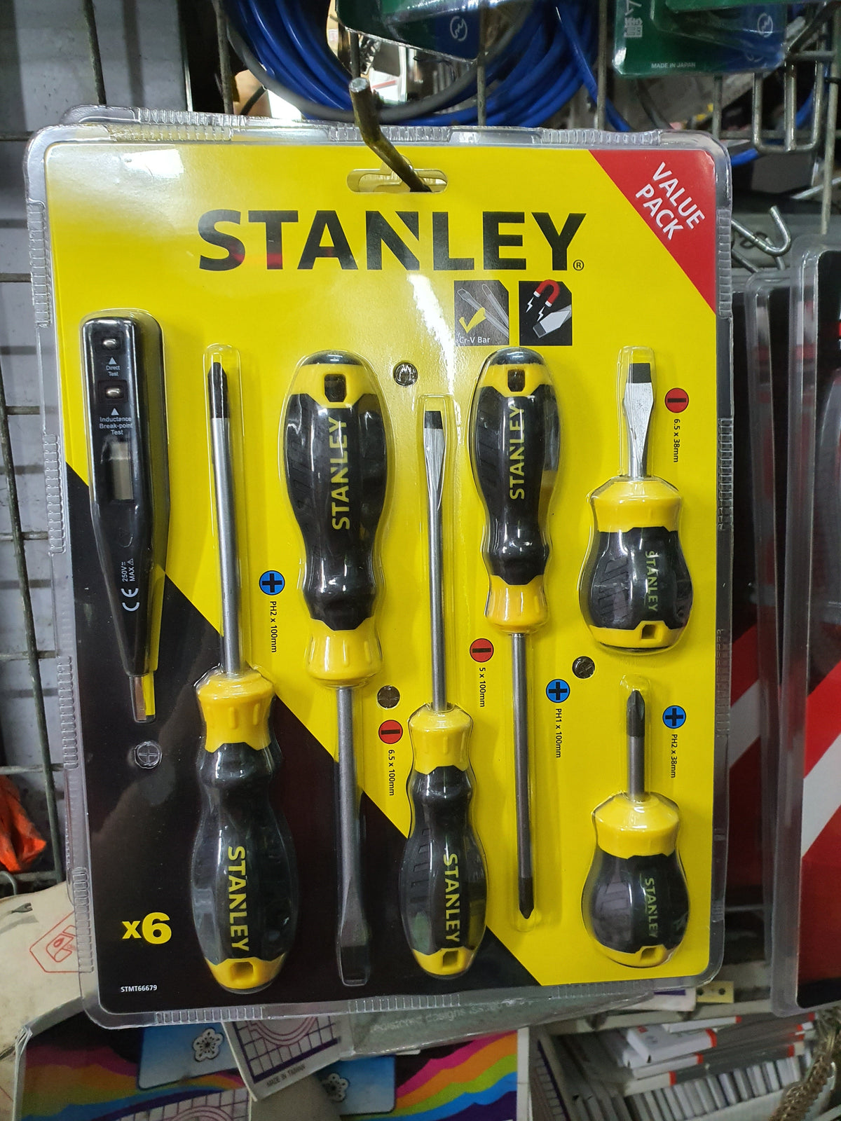 STANLEY Cushion Grip Screwdriver Set 6pc (Value Pack) #STMT66679 | Mod