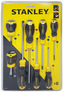 Stanley Cushion Grip S/Driver 8Pc Set | Model : STY66673 Combo Kit Stanley 