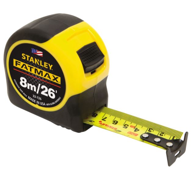 Stanley Fatmax Classic Measuring Tape | Length : 5m (16ft) or 8m (26ft) | Model : STY33719 / STY33726 - Aikchinhin