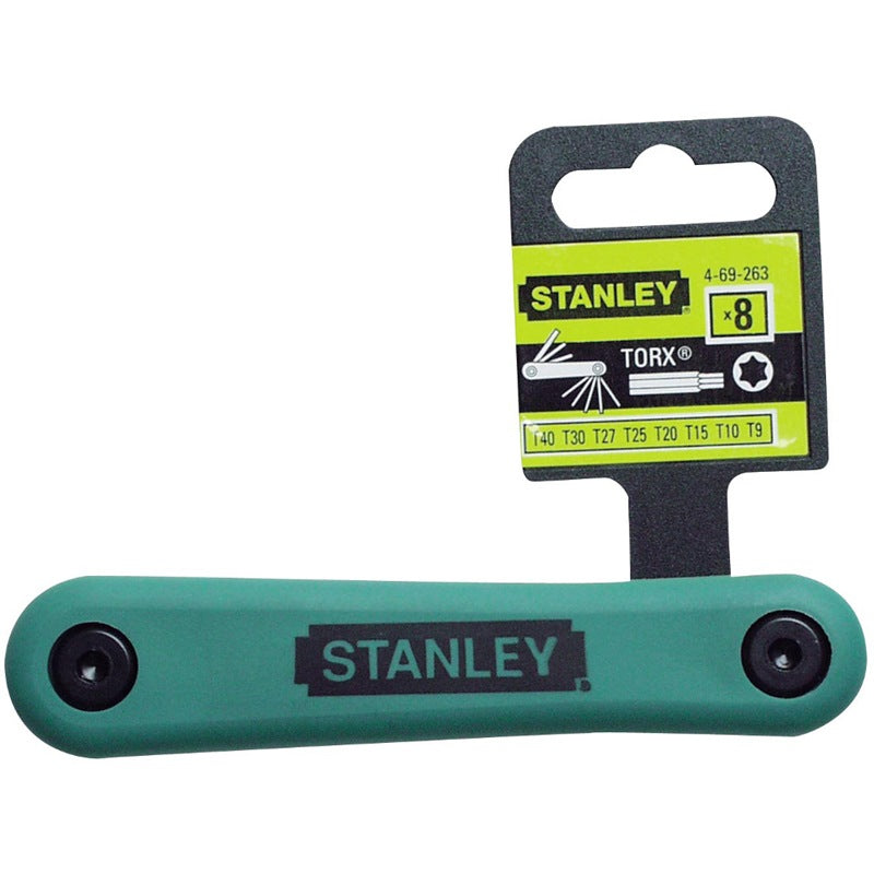Stanley Hex Key 8pc Torx Fold T9-t40, | Model : 69-263 Hex Key Stanley 