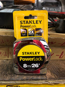 Stanley Powerlock Tape 8m (26ft) x 25mm | Model : STY33428 (STHT33428-8) Measuring Tape Stanley 