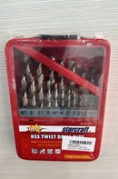 Starcraft 19 Pcs High Speed Steel Drill Bit Set 1-10mm