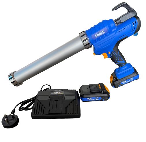 Steel Force 18V Sausage Gun 400-600ml Come with 1 Charger And 2 Battery | Model : CG-SF8504 Sausage Gun Steel Force 
