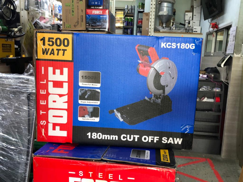 Steel Force 7" 1500W Fibre Chop Saw (Cutting Machine) | Model : KCS180G Cutting Machine Steel Force 