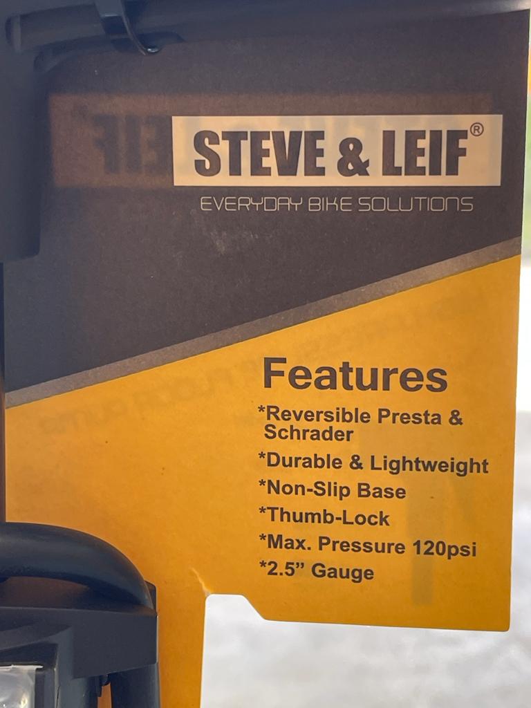 Steve&Leif Cosmic Yellow Floor Pump | Model : PUMP-SL6015 Floor Pump Steve&Leif 