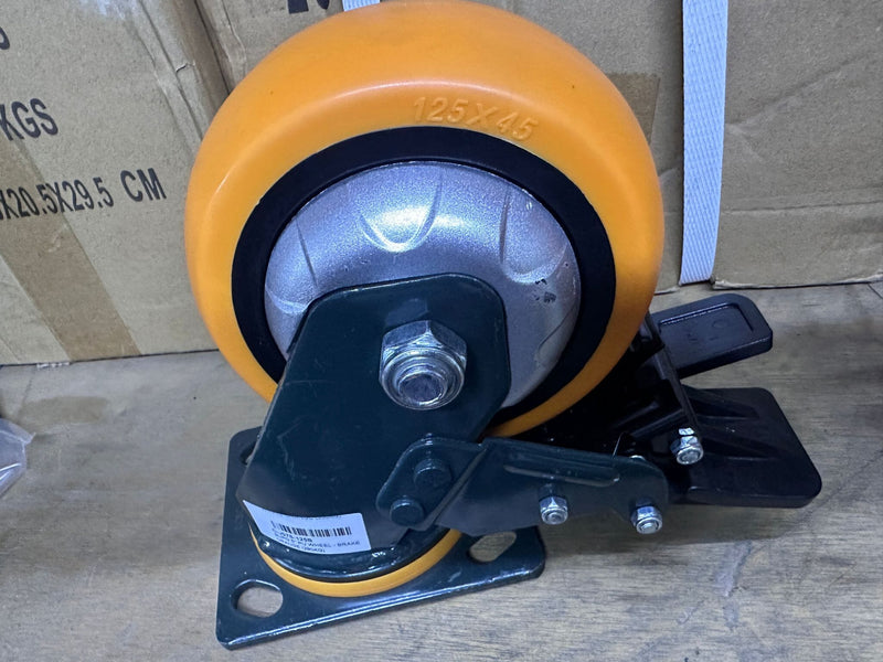 Supo Orange Wheel 2" - 8"| Model : C- | Type : Swivel , Brake or Rigid Aikchinhin 5" Brake (290kg) 