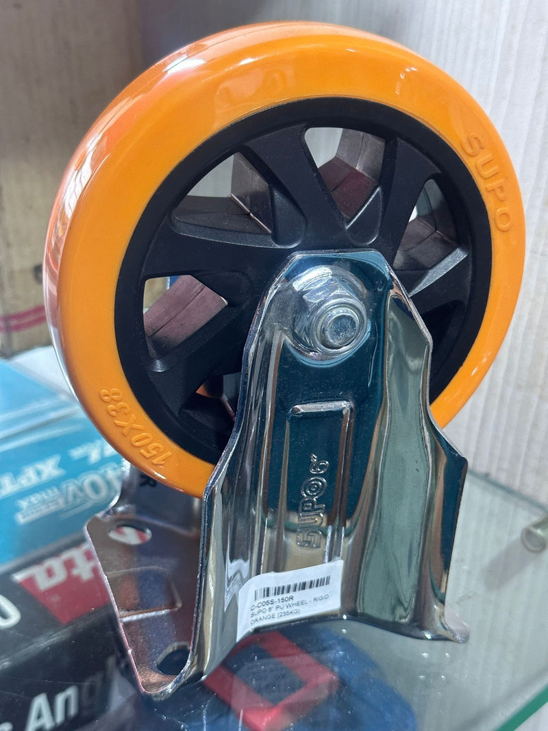 Supo Orange Wheel 2" - 8"| Model : C- | Type : Swivel , Brake or Rigid Aikchinhin 6" Rigid (235kg) 