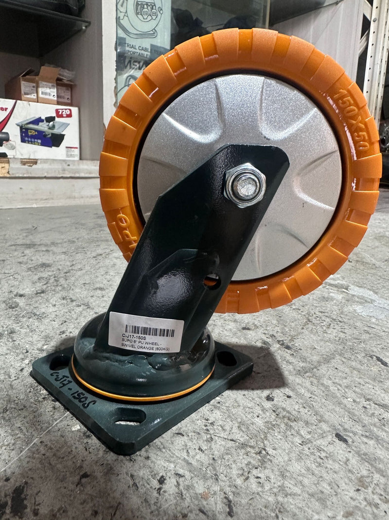 Supo Orange Wheel 2" - 8"| Model : C- | Type : Swivel , Brake or Rigid Aikchinhin 6" Swivel (350kg) 