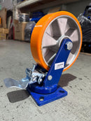 Supo Orange Wheel 2" - 8"| Model : C- | Type : Swivel , Brake or Rigid Wheels Supo 8" Brake Nylon (1000kg) 