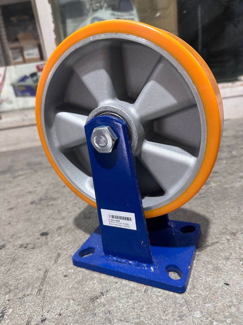 Supo Orange Wheel 2" - 8"| Model : C- | Type : Swivel , Brake or Rigid Wheels Supo 8" Rigid Nylon (1000kg) 