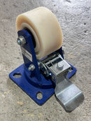Supo White Wheel 1-1/2" - 5"| Model : C- | Type : Swivel , Brake or Rigid Aikchinhin 4" Brake 